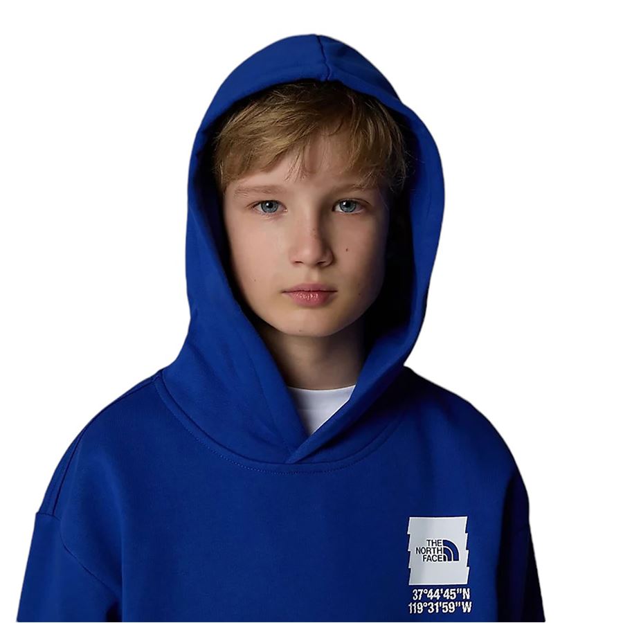 Felpa oversize con cappuccio e grafica Coordinates da ragazzo bambino The North Face | NF0A89HKCZ6